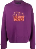 Palm Angels Location Unknown crew neck sweatshirt - Purple