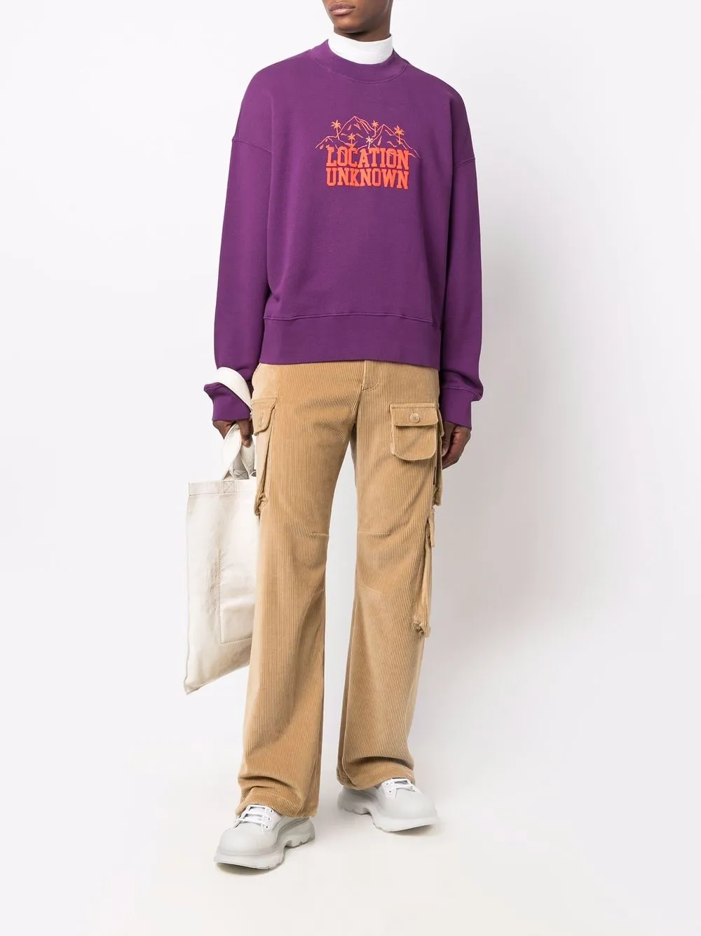 Palm Angels Sweater met ronde hals - Paars