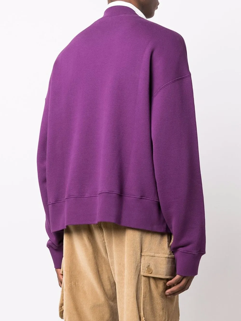 Palm Angels Men's Location Unknown Crew Sweatshirt In Purple