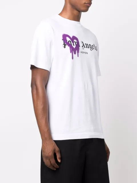 Palm Angels Sprayed Heart T-shirt 