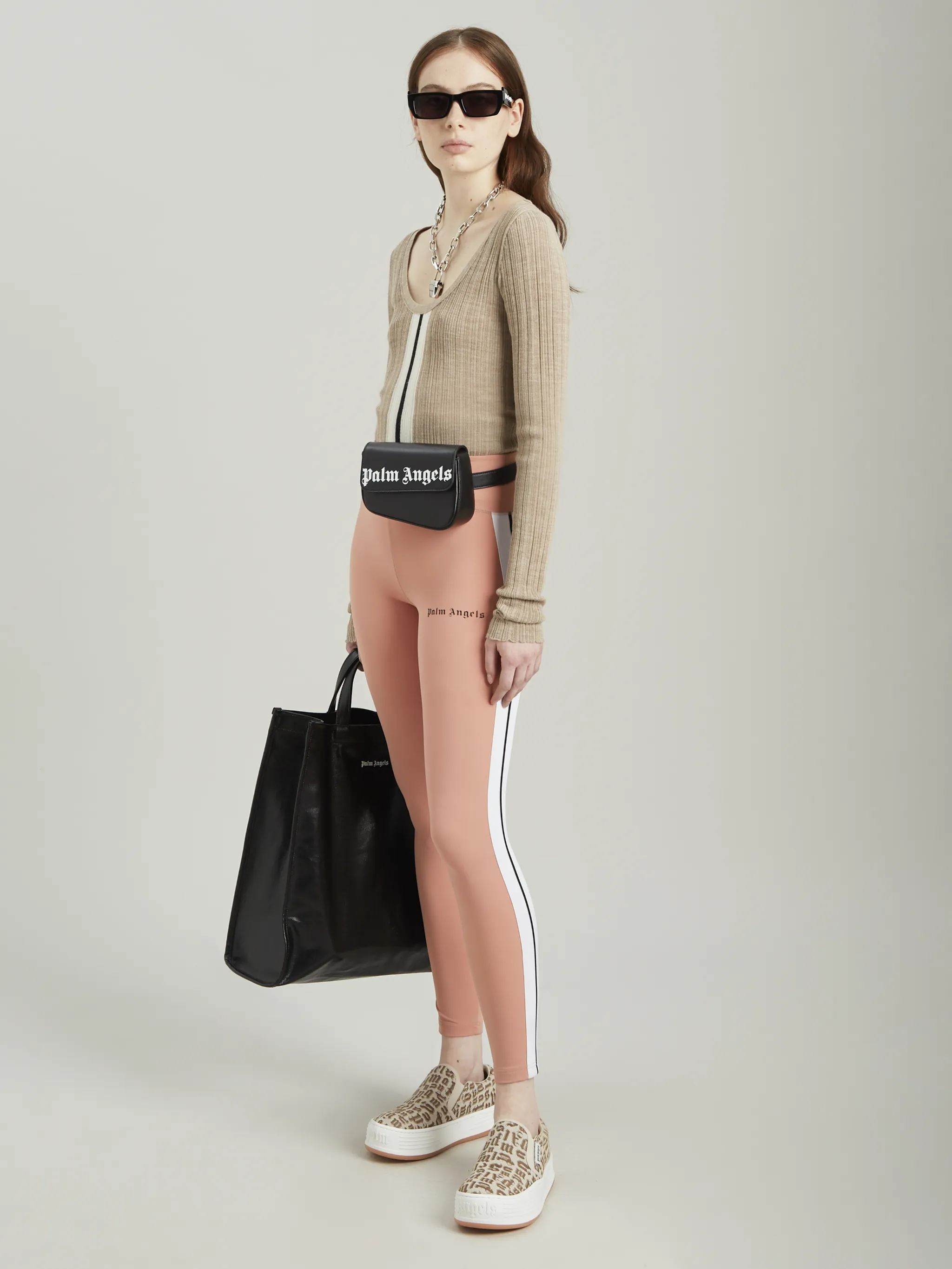 MAUVE TRACK LEGGINGS
