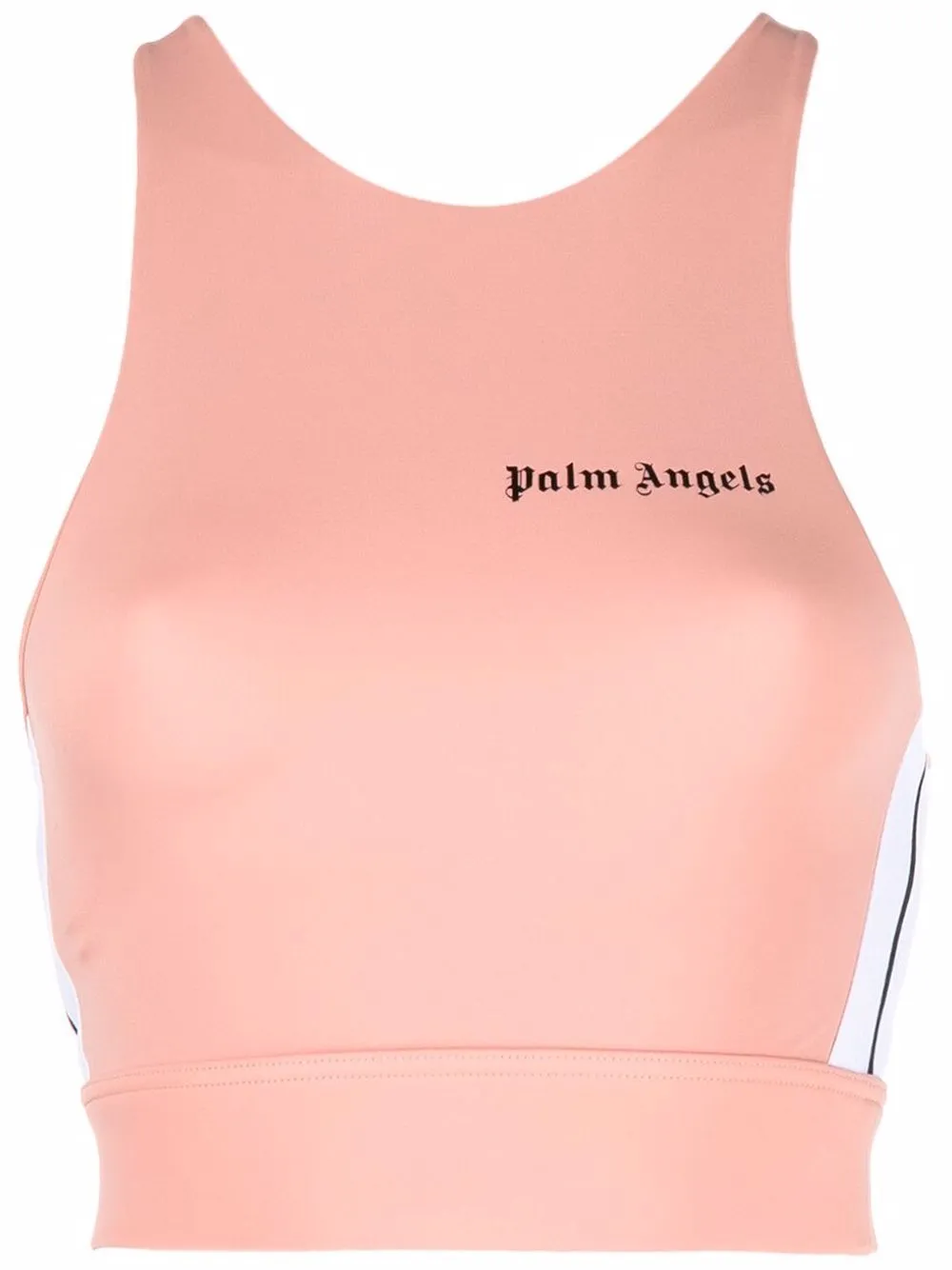 

Palm Angels side-stripe cropped top - Pink