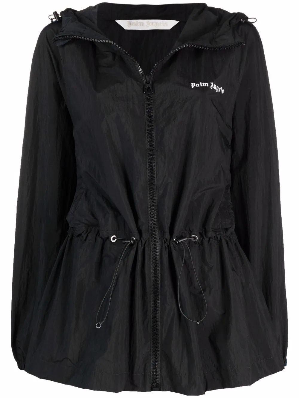 Image 1 of Palm Angels RAINBOW TRACK WINDBREAKER BLACK WHITE