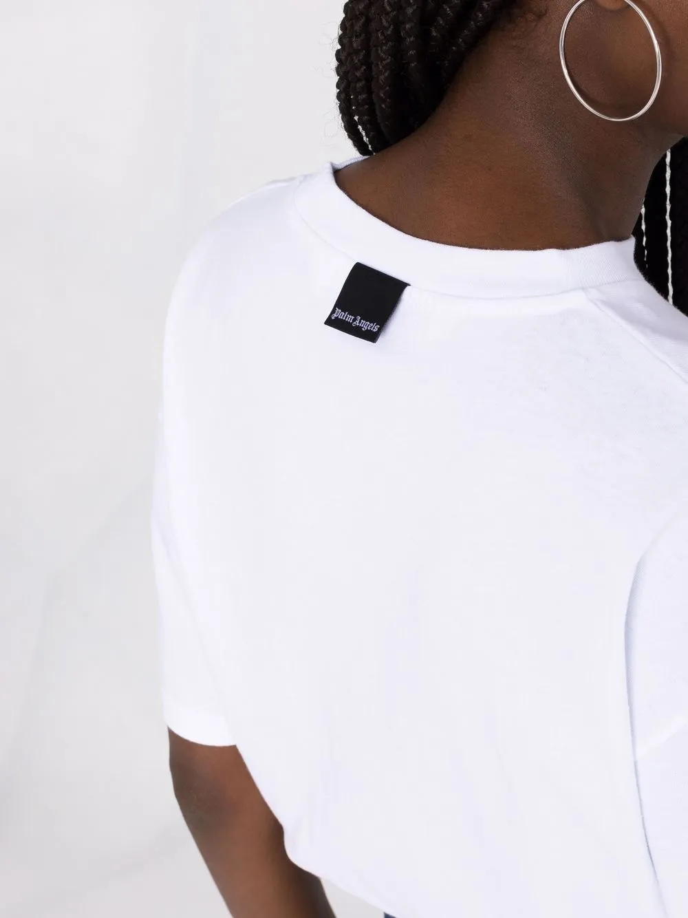 Palm Angels T-shirt met patch Wit