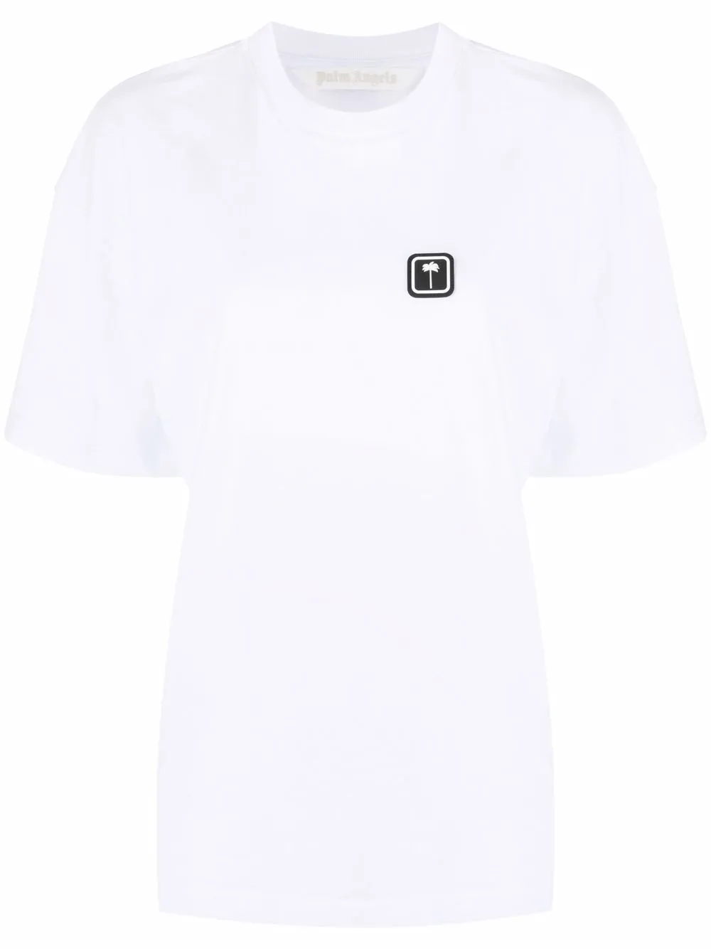 Palm Angels T-shirt met patch Wit