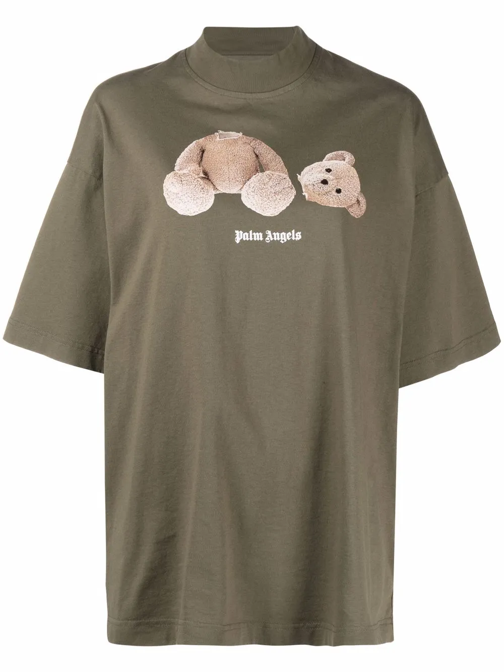 

Palm Angels playera con motivo Bear - Verde