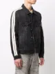 Palm Angels side striped denim jacket