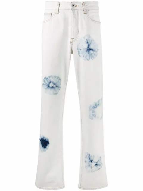 Marcelo Burlon County of Milan Calça jeans reta tie-dye