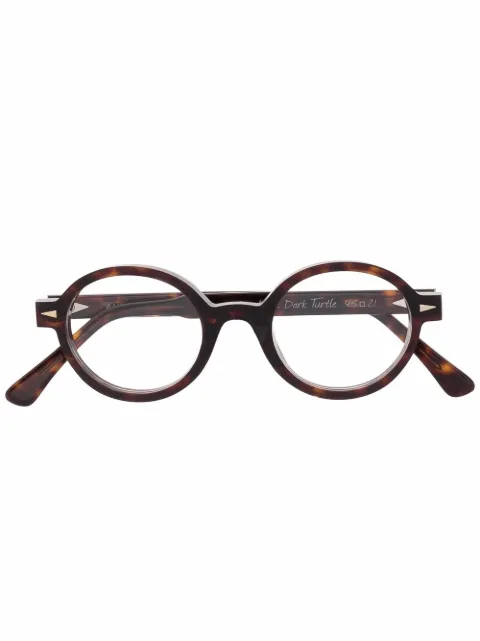 Ahlem lentes redondos con efecto de carey