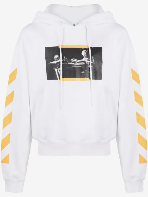 Off-White Caravaggio painting Diag-stripe hoodie