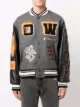 Off-White patch-embellished varsity bomber jacket