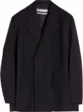 Off-White crease double breasted blazer - Black