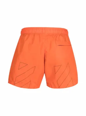 off white swim trunks