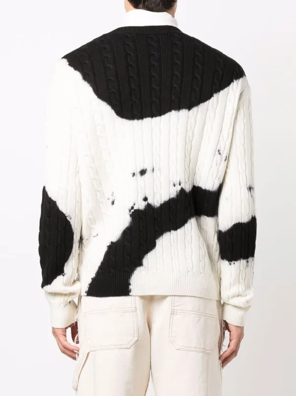 Shop Off-White Crazy Tie-Dye jumper 