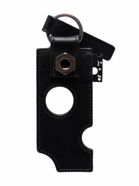 Off-White cut-out leather keyring