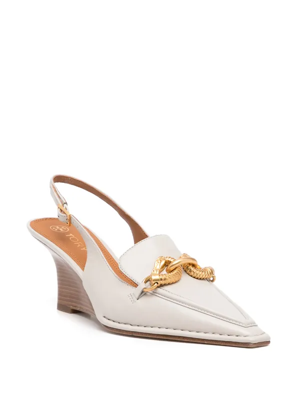 tory burch wedge pump
