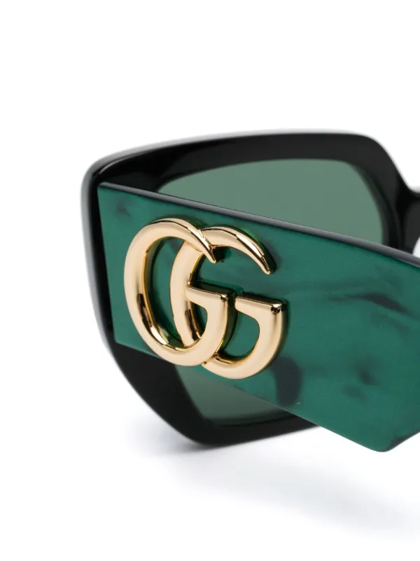 Gucci Eyewear GG オーバーサイズ サングラス | ブラック | FARFETCH JP