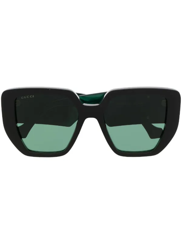 Gucci Eyewear GG オーバーサイズ サングラス | ブラック | FARFETCH JP