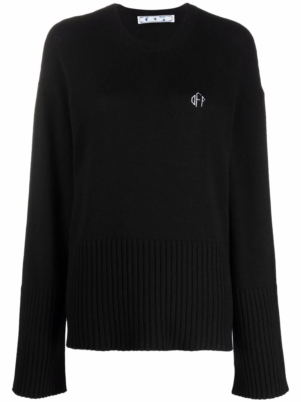 фото Off-white off basic crewneck black white