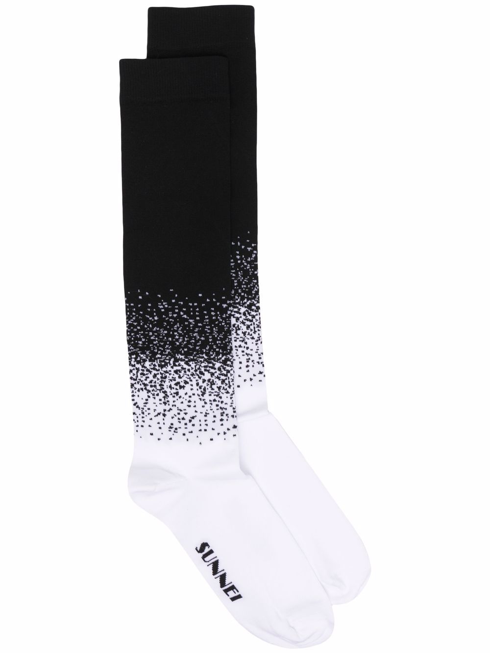 

Sunnei calcetines con motivo tie-dye - Negro