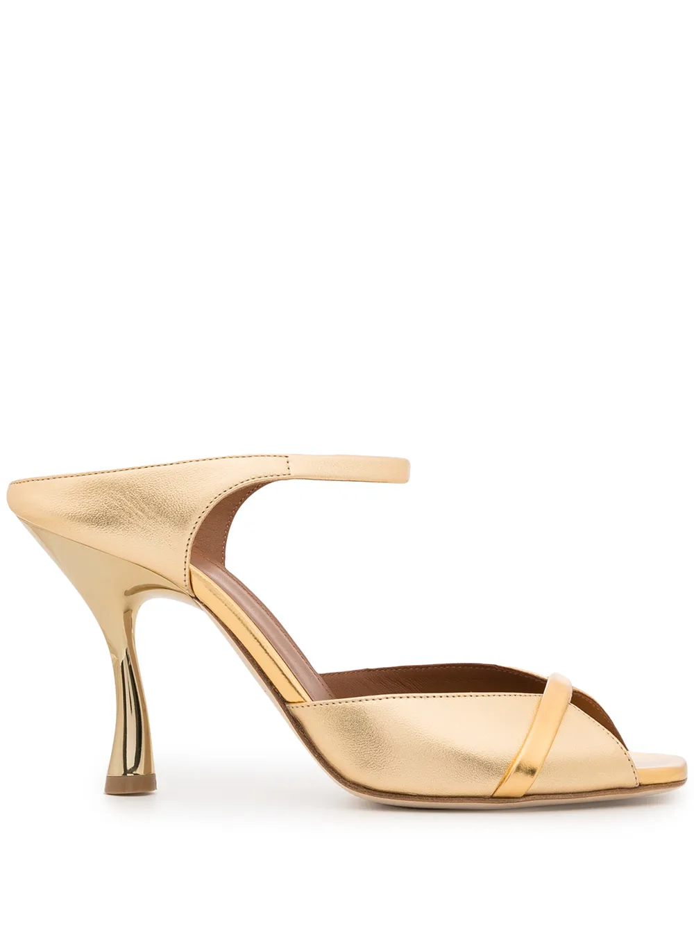 

Malone Souliers Jule 90 open-toe mules - Gold