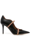 Malone Souliers front strap pumps - Black