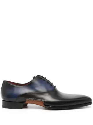 Magnanni two-tone leather Oxford shoes 
