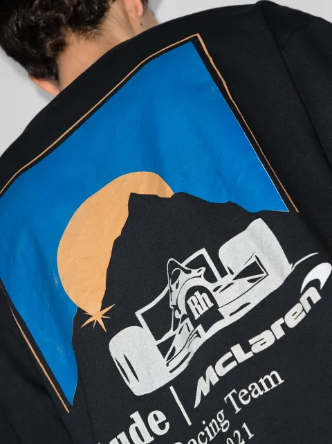 Shop Rhude x McLaren moonlight T-shirt 