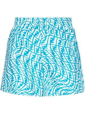 Bermuda En Nylon Noir Noir | Vêtements De Sport Fendi Homme ~ HomeHelpNZ