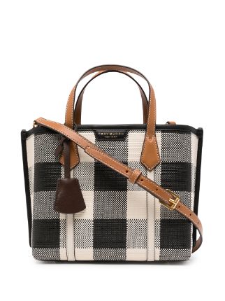 tory burch perry gingham tote