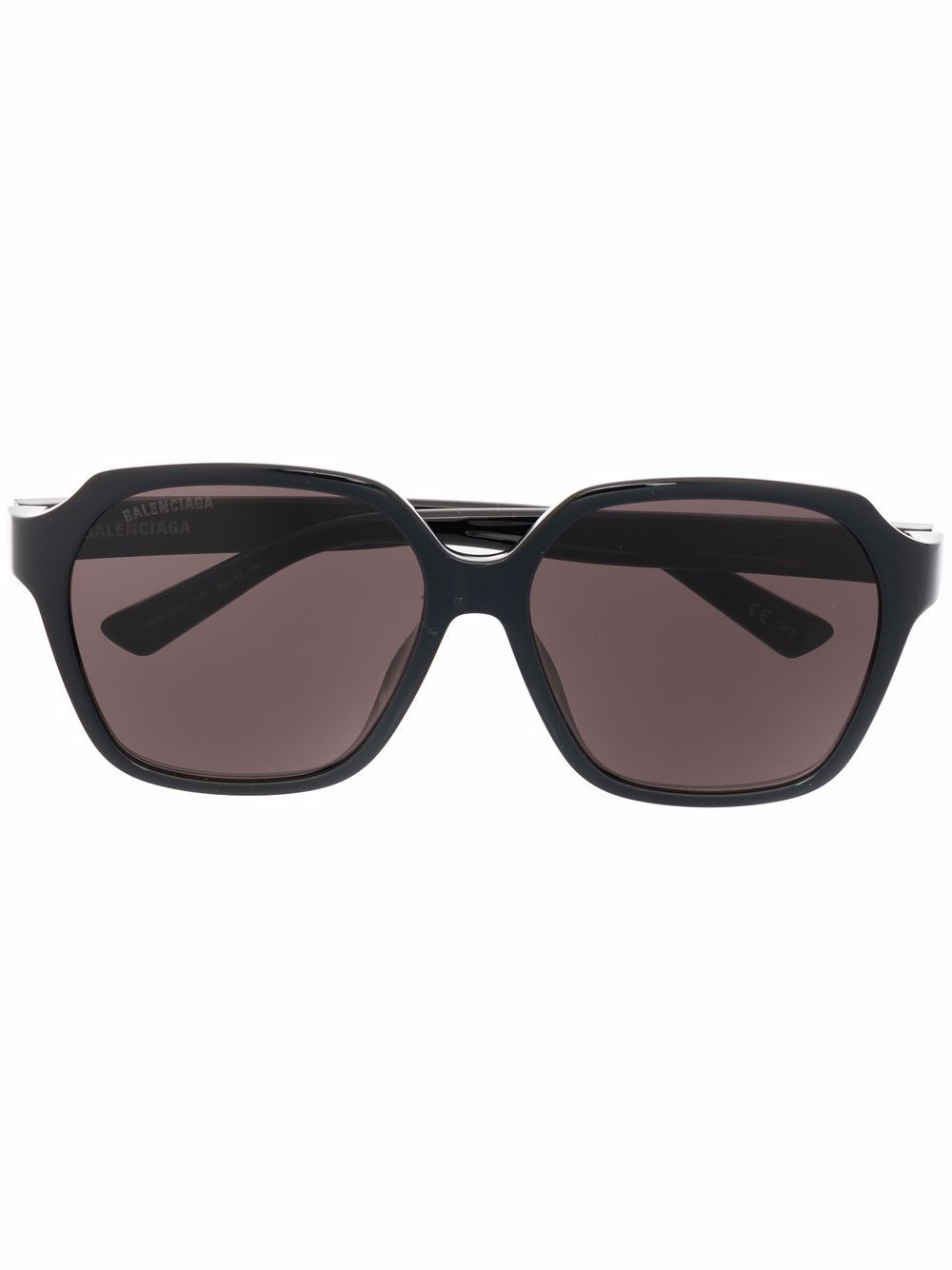 фото Balenciaga eyewear солнцезащитные очки в геометричной оправе