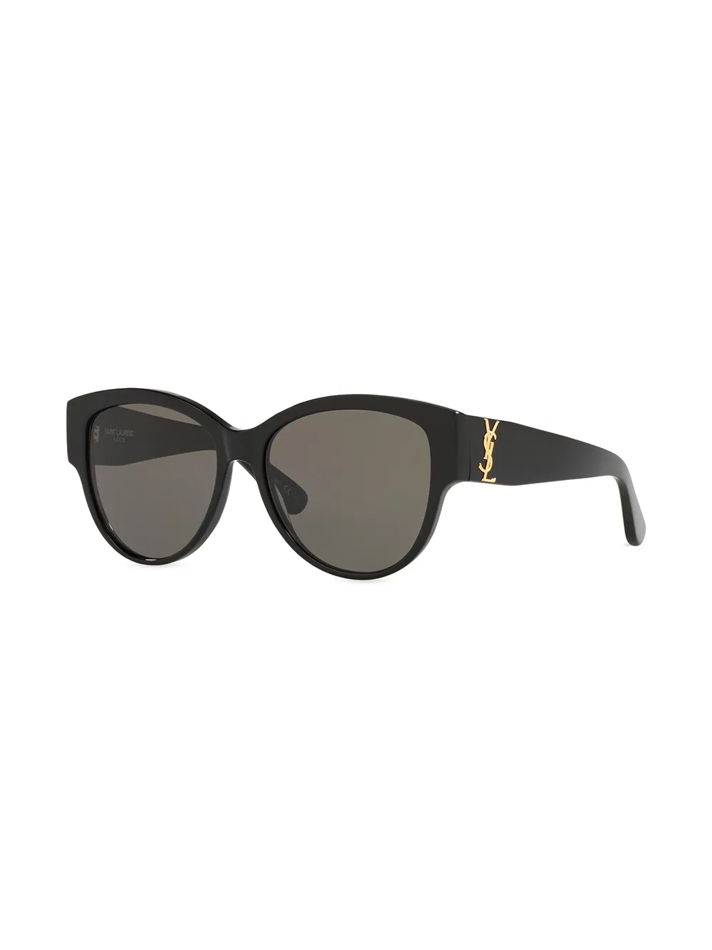 Saint Laurent Eyewear Zonnebril met rond montuur - Grijs