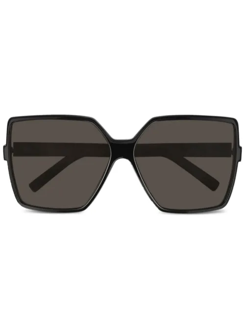 Lunettes de soleil à monture carrée - Saint Laurent Eyewear - Modalova