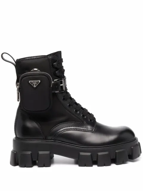 prada monolith boots farfetch