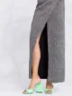 The Attico virgin wool wrap skirt