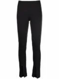Alchemy x Lia Aram front-slit slim-fit trousers - Black