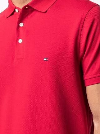 embroidered-logo polo shirt展示图