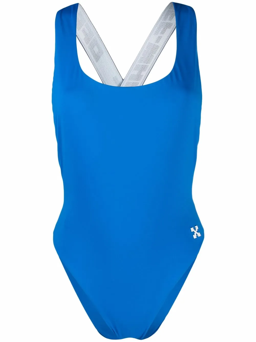 

Off-White logo brands swimsuit - Blue