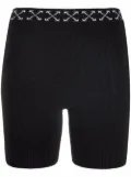 Off-White arrows motif knitted shorts - Black