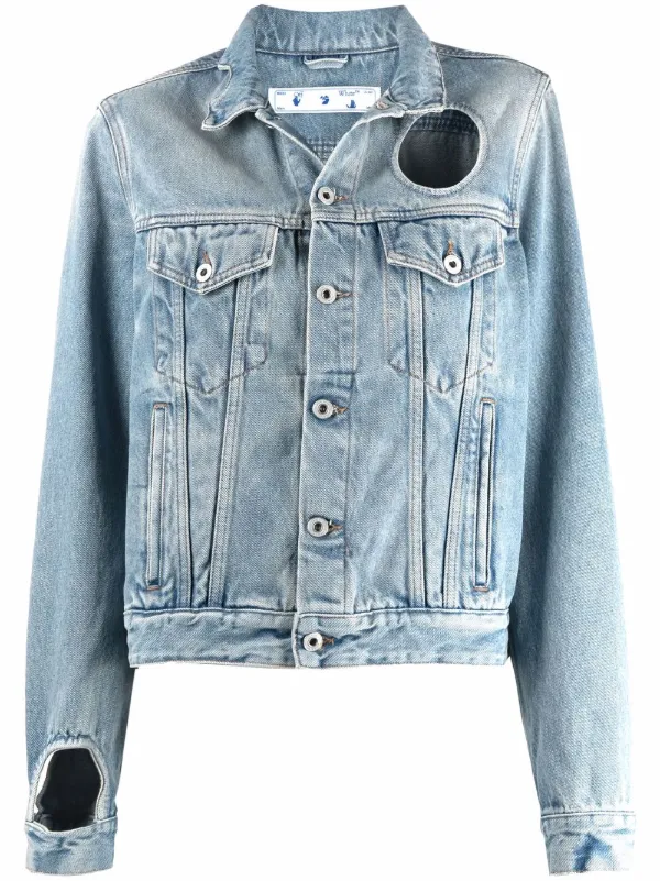 Off-White cut-out Denim Jacket - Farfetch