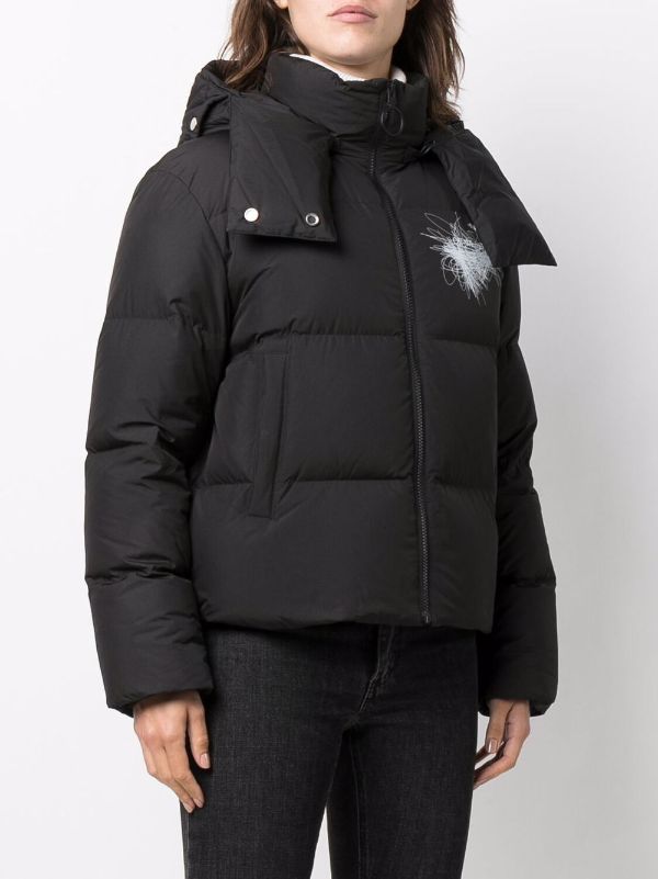 off white puffer coat detachable sleeves