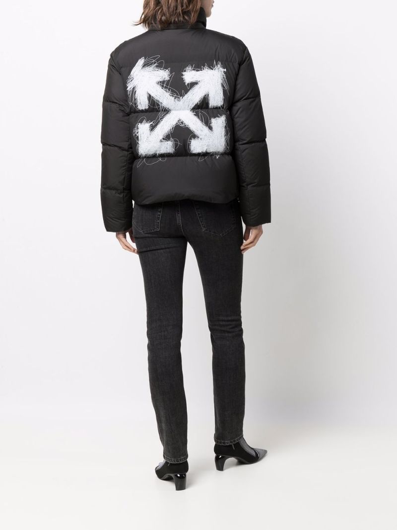 Off-White Pen Arrows puffer jacket black | MODES