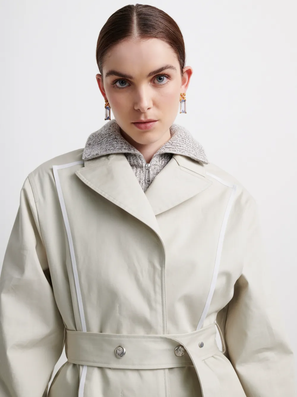 Formal Trench Coat in neutrals OffWhite™ Official US