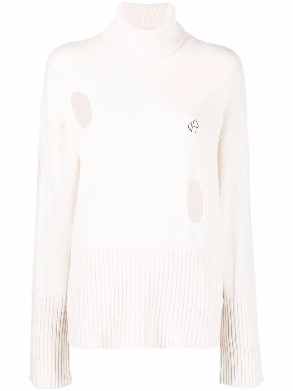 

Off-White Meteor roll-neck jumper - Neutrals