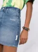 Off-White denim mini skirt