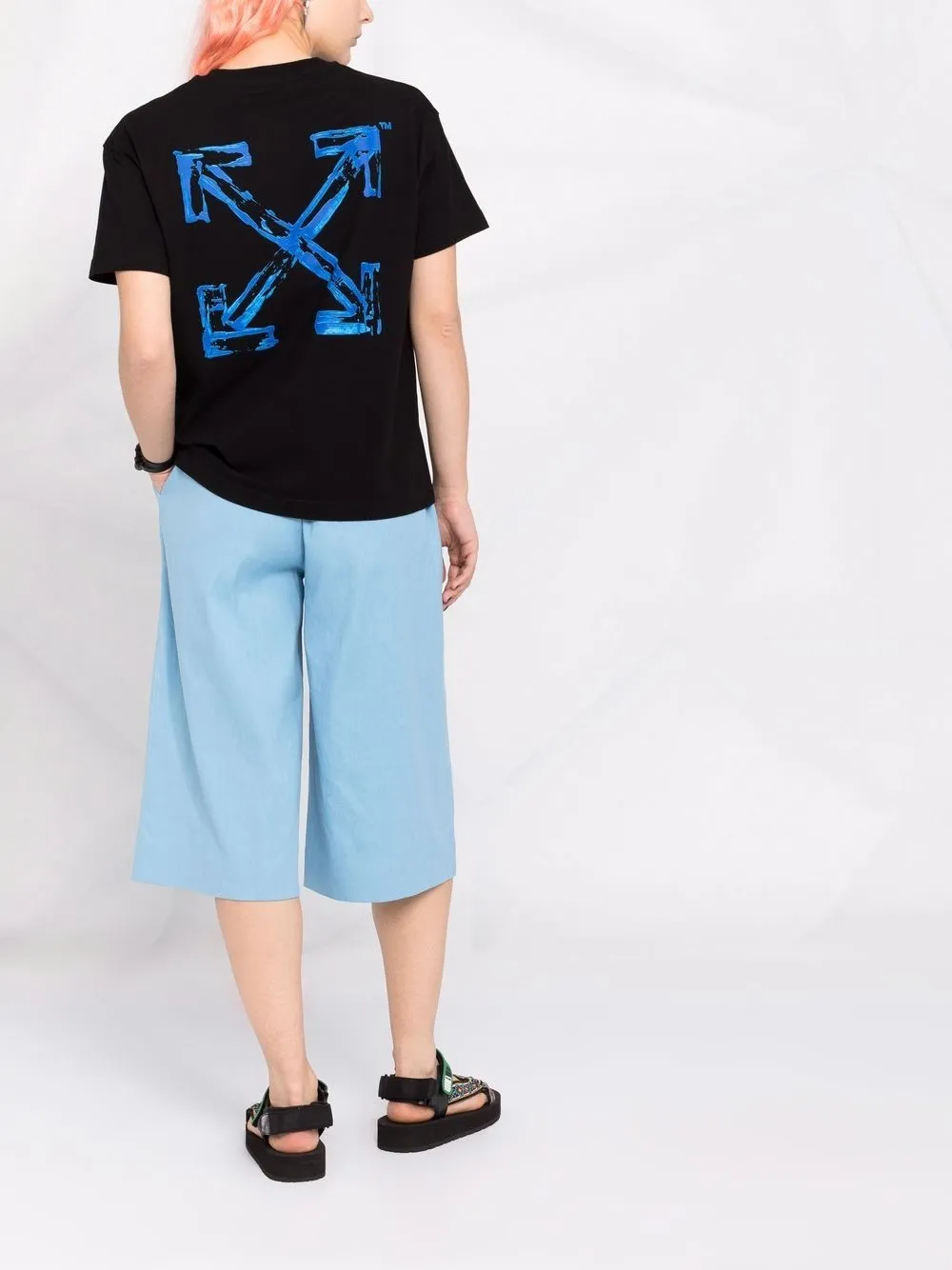 Off-White Sweater met geverfde Arrows-print Zwart