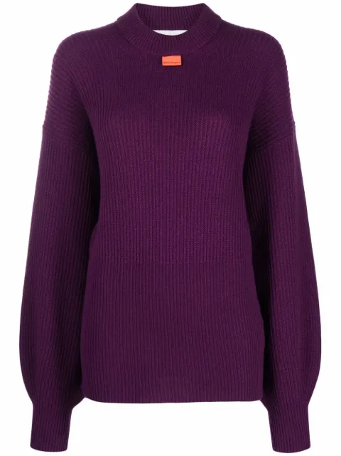 Palm Angels logo tag crew-neck jumper