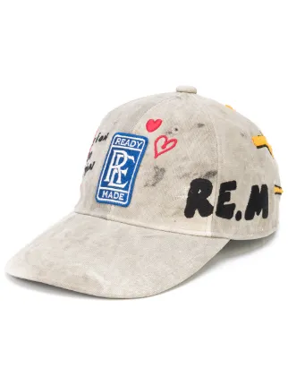 Readymade logo-patch Distressed Cap - Farfetch