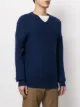 Salvatore Ferragamo chevron-knit wool jumper