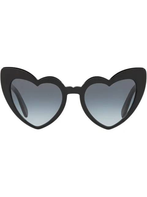 Saint Laurent Eyewear نظارة شمس بإطار قلب عين القطة
